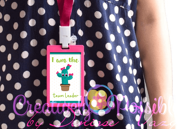 Badge with printable for classroom roles.